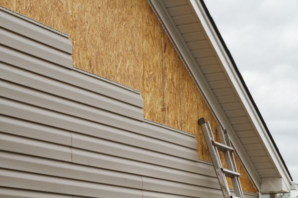 Grey Vinyl Siding Installation in Crystal Lake